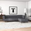 Addison - Left Sectional Sofa - Ash Gray - Image 11