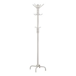 Free Standing Coat Rack 12 Hooks For Entryway - White