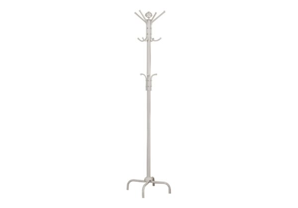 Free Standing Coat Rack 12 Hooks For Entryway - White