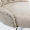 Swivel Barstools Adjusatble Seat Height From 25-33", Modern Upholstered Chrome Base Bar Stools With Backs Comfortable Tufted For Home Pub And Kitchen Island - Beige - Image 11