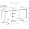 Lowry - Sideboard Buffet - Walnut Veneer - Image 2
