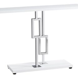 Accent Console Table For Entryway, Contemporary & Modern - Glossy White