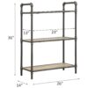 Itzel - Antique Bookshelf - Gray / Oak - Image 5
