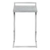 Accent Table, C - Shaped, Modern & Convenient Design - Gray - Image 3