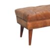 Harbour - Leather Bench - Brown - Image 5