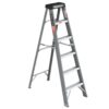 Fibreglass Step Ladder 6 Foot 250Lbs - Gray - Image 6