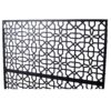 Outdoor & Indoor Privacy Screen Metal Privacy Screen Freestanding Decorative Privacy Screen Steel - Black - Image 4