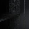 Stylish Storage Cabinet Sideboard With Unique Geometric Circle Door Design - Black - Image 19