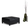 Ellis - Coffee Table Storage Ottoman - Midnight Black - Image 8