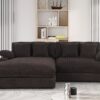 Mystic - Reversible Sectional Sofa Chaise - Dark Chocolate - Image 12
