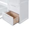 Queen Size Murphy Wall Bed With Closet And Drawers - White - Image 6