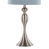 Ashland - Contemporary Table Lamp (Set of 2) - Nickel / Light Blue - Image 4