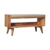 Nordic Style Storage Bench - Oak - Image 3