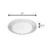 Designer Swirl 12" Acrylic Dinner Plates (Set of 4) Crystal Clear Reusable Unbreakable Plates - Clear - Image 3