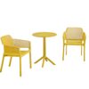 3 Piece Plastic Arm Chair Bistro Grs Premium Ocean Plastic - Mustard - Image 2