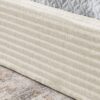 Queen Size Upholstered Platform Bed Frame With Curved Headboard - Beige - Image 6