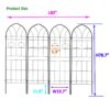 4 Pack Metal Garden Trellis Rustproof Trellis For Climbing Plants Outdoor Flower Support - Black - Image 2