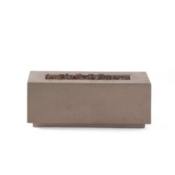 Modern Outdoor 40, 000 Btu Rectangular Concrete Propane Fire Pit - Dark Gray