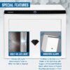 Diamond 0.92 Cu. Ft Touchscreen Biometric Keypad Security Safe - White - Image 4