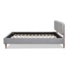 Diego - Queen Low Upholstered Platform Bed - Light Gray - Image 3