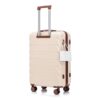 Set 3 Pieces 20" / 24" / 28" Abs Spinner Wheel Luggage, Matching Color, With Combination Lock - Beige - Image 25