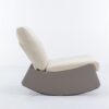 Modern Rocking Chair Recliner, Comfy Rocker Nursery Chair With Footrest, Accent Reading Chair, Upholstered Lounge Chair For Relaxing, Resting, Soft Padded Rocker For Indoor Living Room Bedroom - Gray - Image 4
