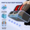 Full Body Massage Chair, Full Body Zero Gravity With 3D Massage Mechanism, 6 Auto Massage Mode, Waist And Calf Heater, Foot Roller, Bluetooth Speaker - Black - Image 8