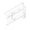 Full Bookcase Headboard 6 Shelves 3 Shelves Adjustable Top Panel Rounded Corners - Hazelnut - Image 5