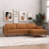 Anthony - Corner Sectional Sofa Right Facing - Tan - Image 3