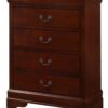 4 Drawer Chest Traditional Style - Cherry - Image 5