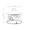 19" Propane Gas Fire Pit Table, 50000 Btu Round Steel Fire Pit For Outside Patio Deck Garden Backyard - Black - Image 3