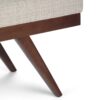 Chanelle - Mid Century Ottoman Bench - Platinum - Image 8