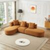 Orby - Sectional Sofa Left Facing - Cognac - Image 5