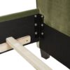 Marcella - Queen Upholstered Shelter Headboard Bed Set - Olive Green - Image 9