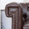 1 Seater Aesthetic Sofa For Living Room - Brown - Image 18