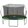 Yc 14Ft Recreational Trampolines With Enclosure For Kids And Adults With Patented Fiberglass Curved Poles Pumpkin - Green - Image 17