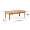 Aston - 2 Piece Wood Outdoor Patio Conversation Seating Set With Gray Cushions - Teak Brown - Image 7