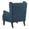 Irwin - Linen Button Tufted Wingback Chair - Blue - Image 2