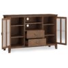 Artisan - Tall TV Media Stand - Rustic Natural Aged Brown - Image 2