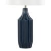 Stella - Contemporary Table Lamp - Gloss Dark Blue / White - Image 4