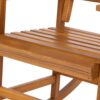 Acacia Indoor Rocking Chair, Outdoor Solid Patio Furniture New Style - Light Brown - Image 22