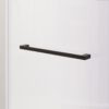 Frameless Double Sliding Soft Close Bathtub Shower Door, 5 / 16" Clear Nano Coated Tempered Glass And 304 Stainless Steel Handle - Matte Black - Image 5