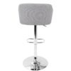 Daniella - Contemporary Adjustable Barstool With Swivel - Light Gray - Image 4