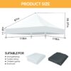 10 0 Ft Canopy Replacement Top With 4 Pack Weight Bags Pop Up Tent Cover Only Frame Not Included - White - Image 7