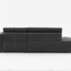 Jessica - Lamb Wool Right Facing Sectional Sofa With Chaise - Dark Gray - Image 4