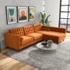 Christian - Sectional Sofa Right Facing - Burnt Orange - Image 6
