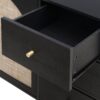 2 Door, 3 Drawer Cabinet, Suitable For Bedroom - Black - Image 21