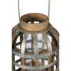 Decorative Lantern With Handle, Wooden Lantern For Indoor Outdoor, Home Garden Wedding - Silver - Image 12
