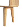 Curved Open Bedside Table - Brown Oak - Image 8
