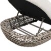 Willow - Sunbrella Upholstered Patio Lounger - Wheat Beige - Image 5